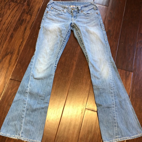 True Religion Size 27 Light Wash Boot Cut Jeans - Picture 2 of 6